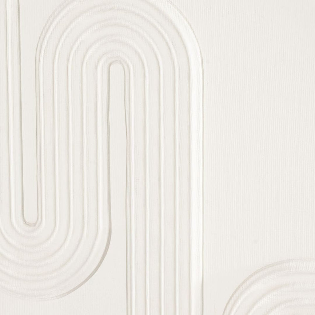 Décoration murale en forme de labyrinthe | Blanc cassé