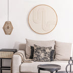 Décoration murale en forme de labyrinthe | Blanc cassé