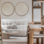 Décoration murale en forme de labyrinthe | Blanc cassé