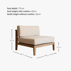 Canapé central modulaire Menorca