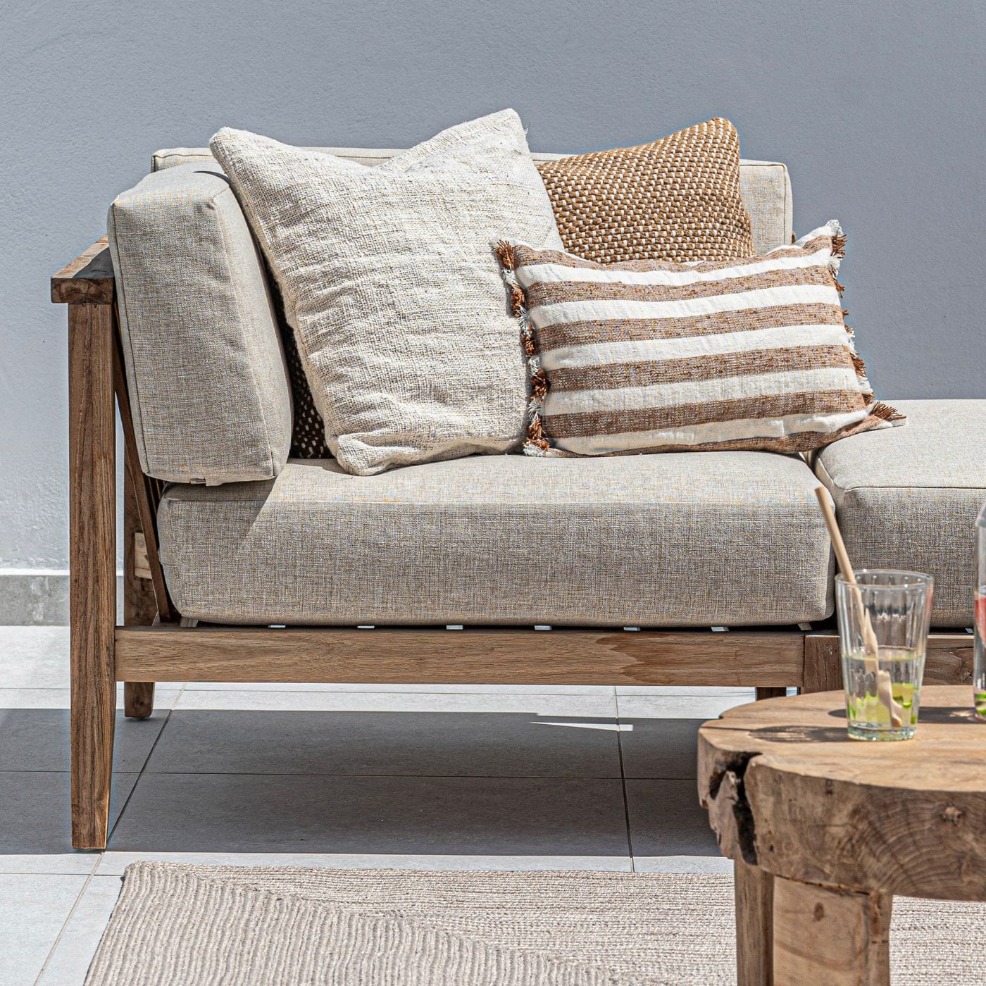 Canapé d'angle modulable Menorca