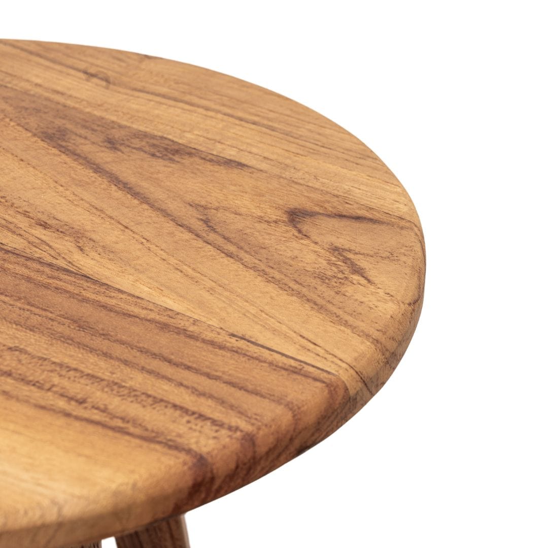 Tabouret de bar en teck Lido | 35x66cm