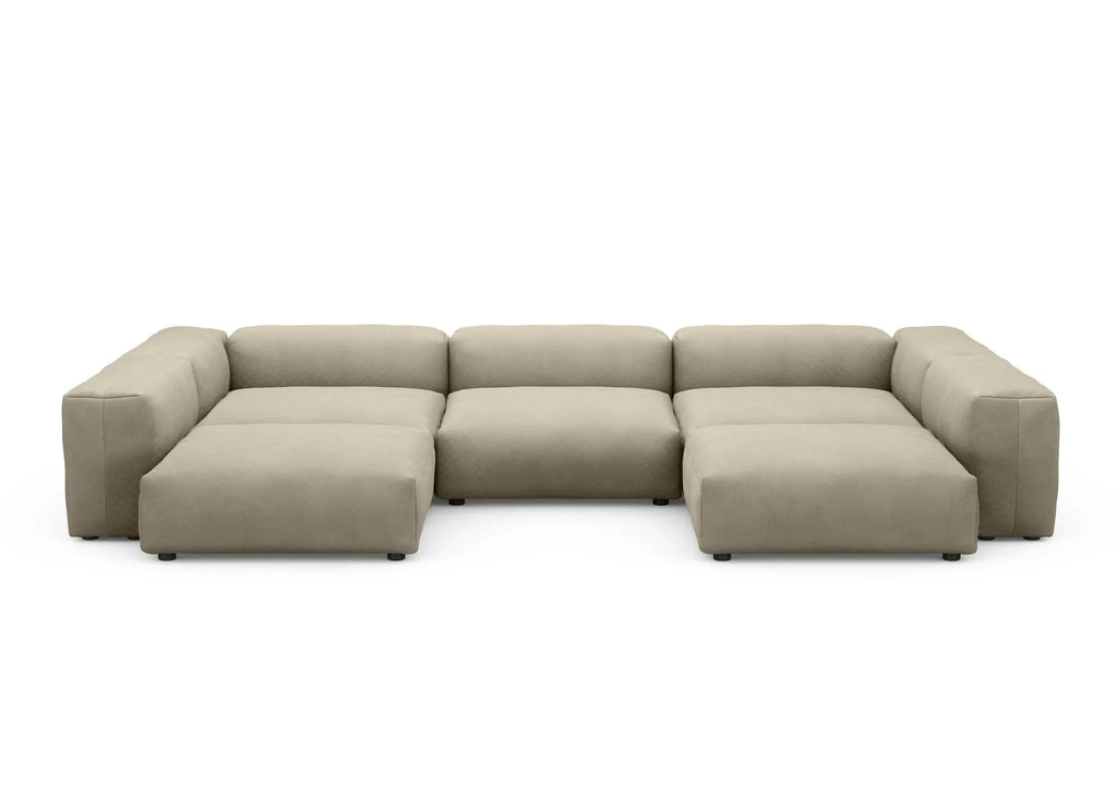 Canapé d'extérieur en forme de U Vetsak L | 378x241.5x60cm