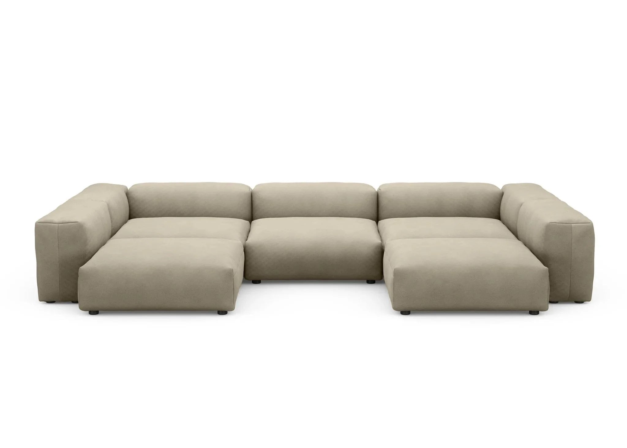 Canapé d'extérieur en forme de U Vetsak L | 378x241.5x60cm