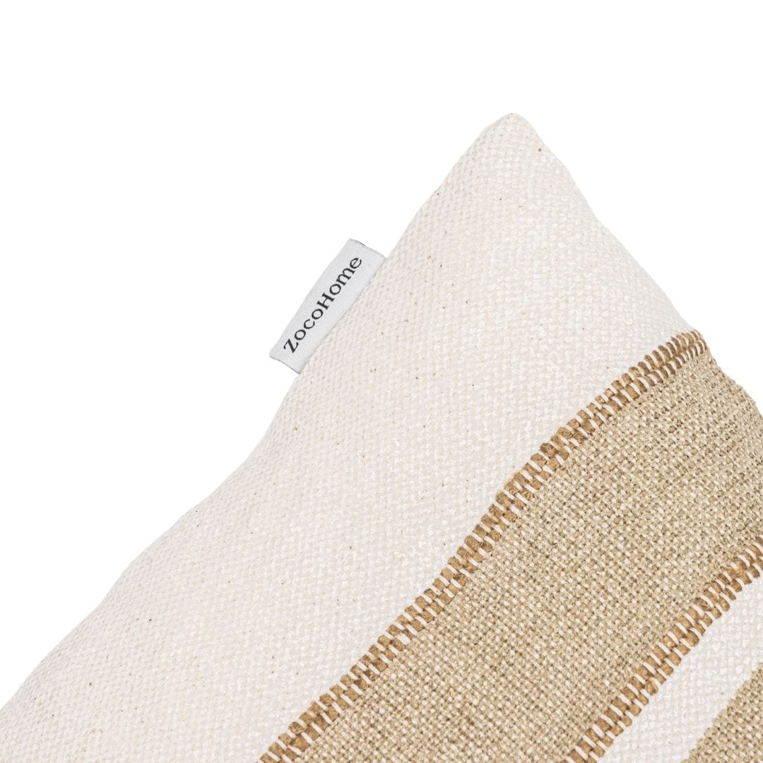 Coussin carré rayé Minoa | 50x50cm