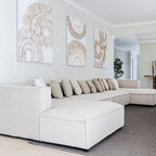 Chaise longue d'angle gauche Mykonos Soma | 100x170x70cm