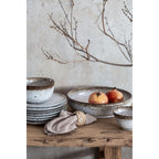 Serviette | Gris/Beige