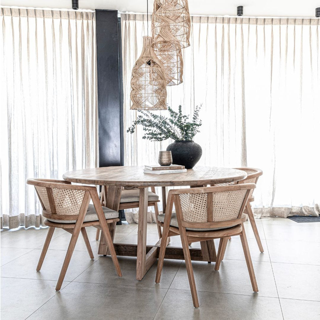 Lampe suspendue en rotin Noele