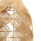 Lampe suspendue en rotin Noele