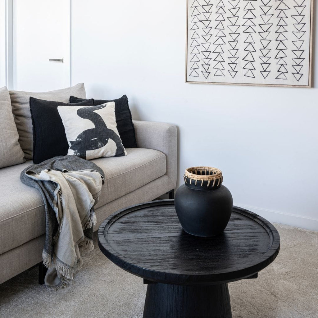 Table basse Nuku | Noire 65cm