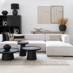 Table basse Nuku | Noire 80cm