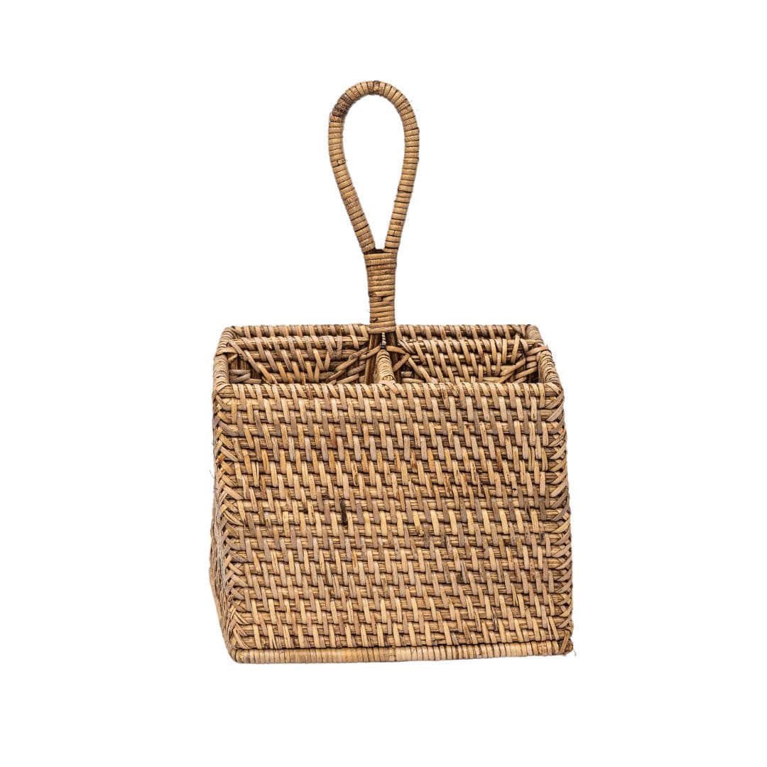 Porte-couverts en rotin bio