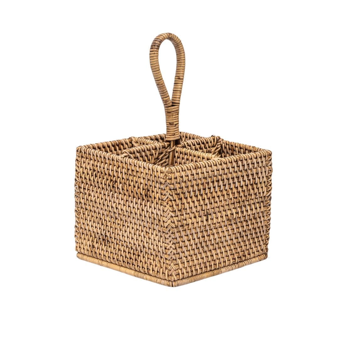 Porte-couverts en rotin bio