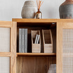 Organisateur de dossiers de bureau en rotin naturel | 35x20cm