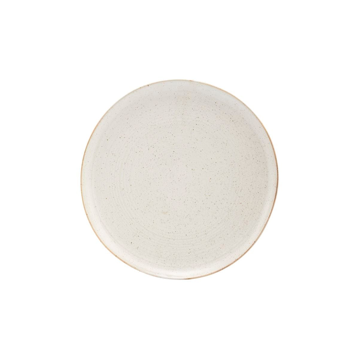 Pion Assiette de service en grès | Blanc/Gris 28.5x3.5cm