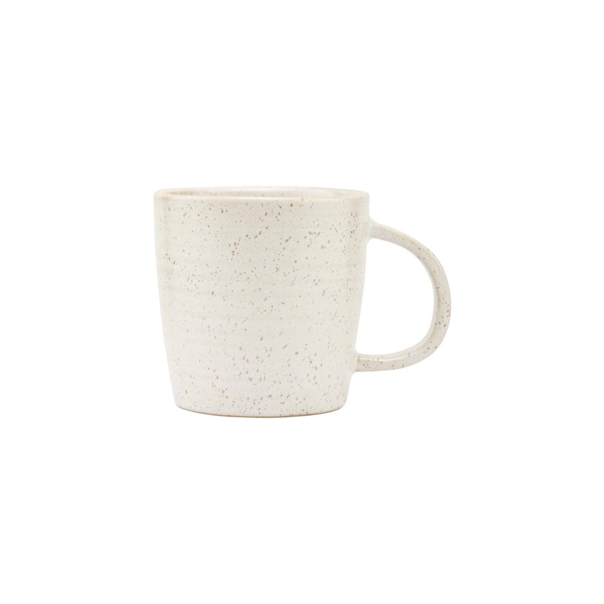 Mug en grès Pion | Blanc/Gris 9x9cm