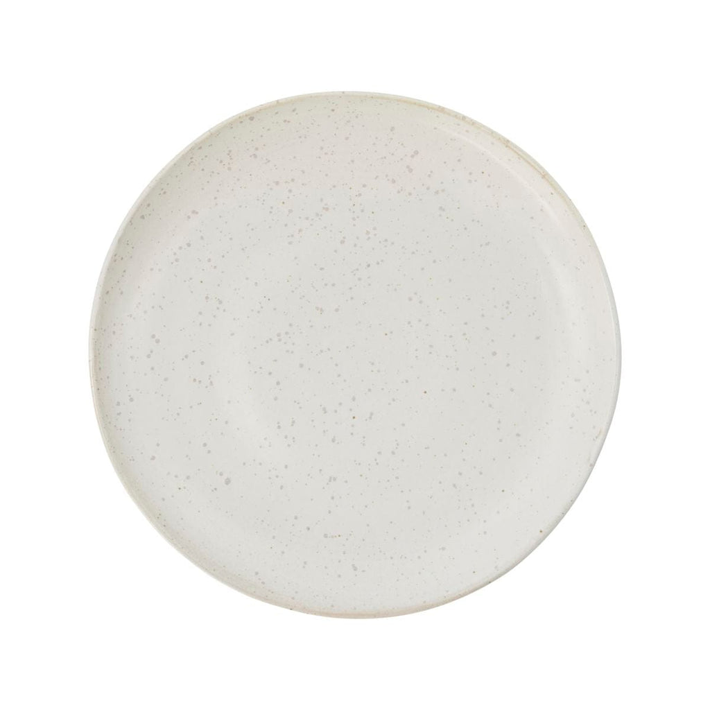 Pion Assiette de déjeuner en grès | Blanc/Gris 21.5x3cm