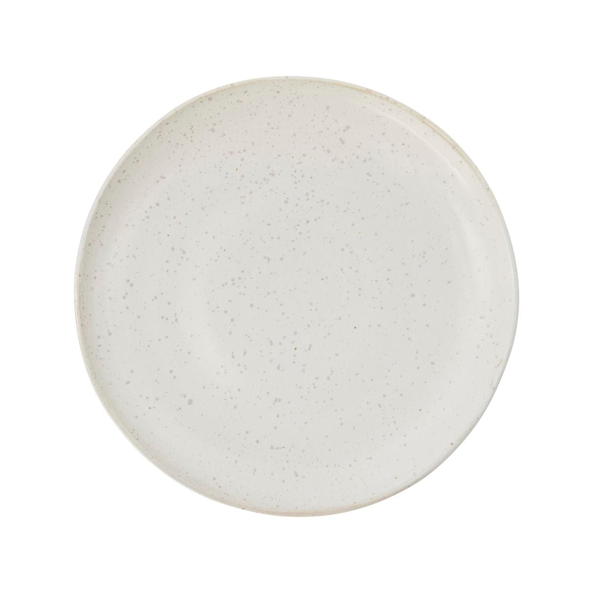 Pion Assiette de déjeuner en grès | Blanc/Gris 21.5x3cm