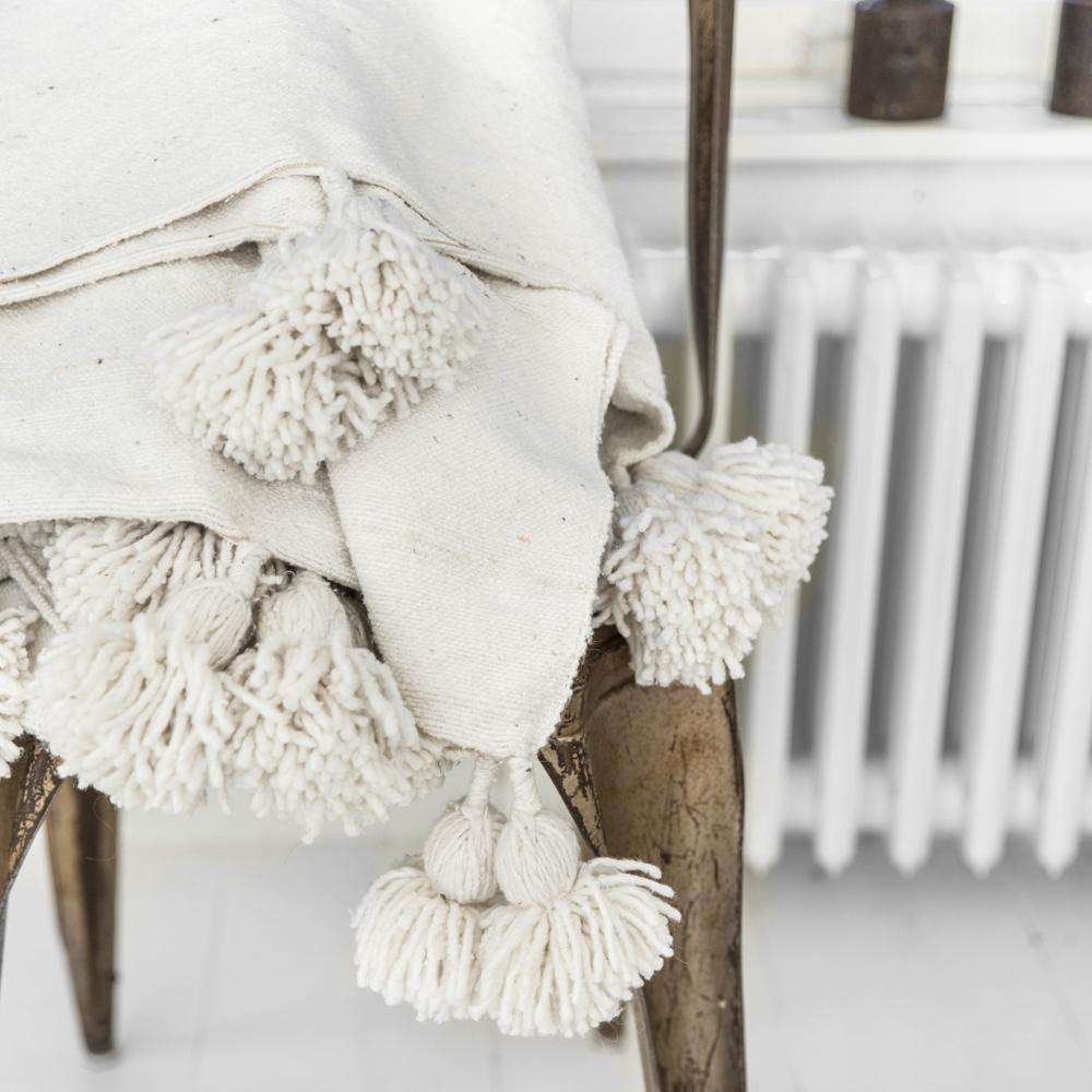 Couverture PomPom | Blanche
