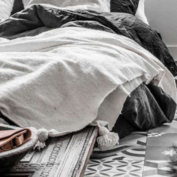 Couverture PomPom | Blanche