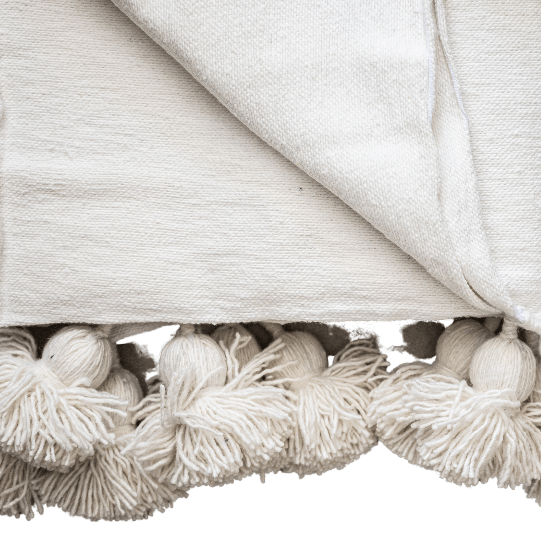 Couverture PomPom | Blanche
