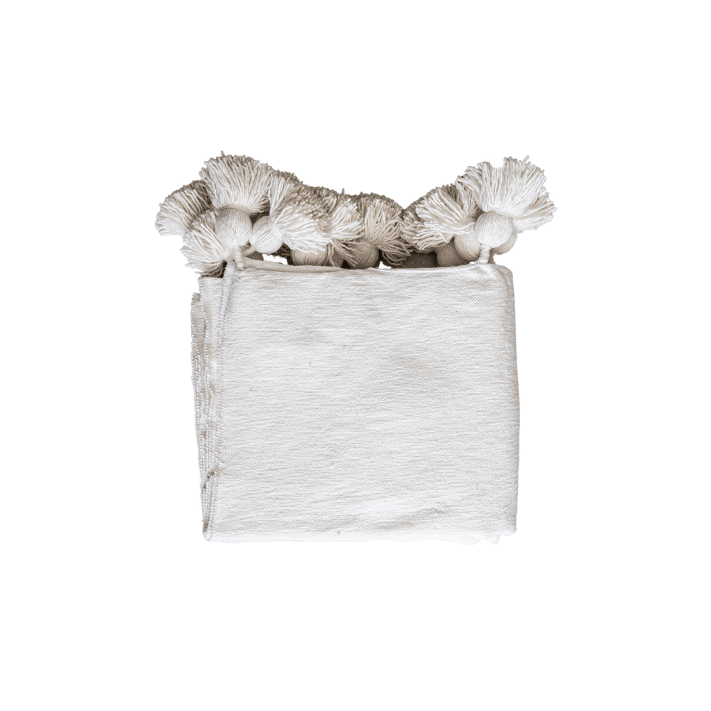 Couverture PomPom | Blanche