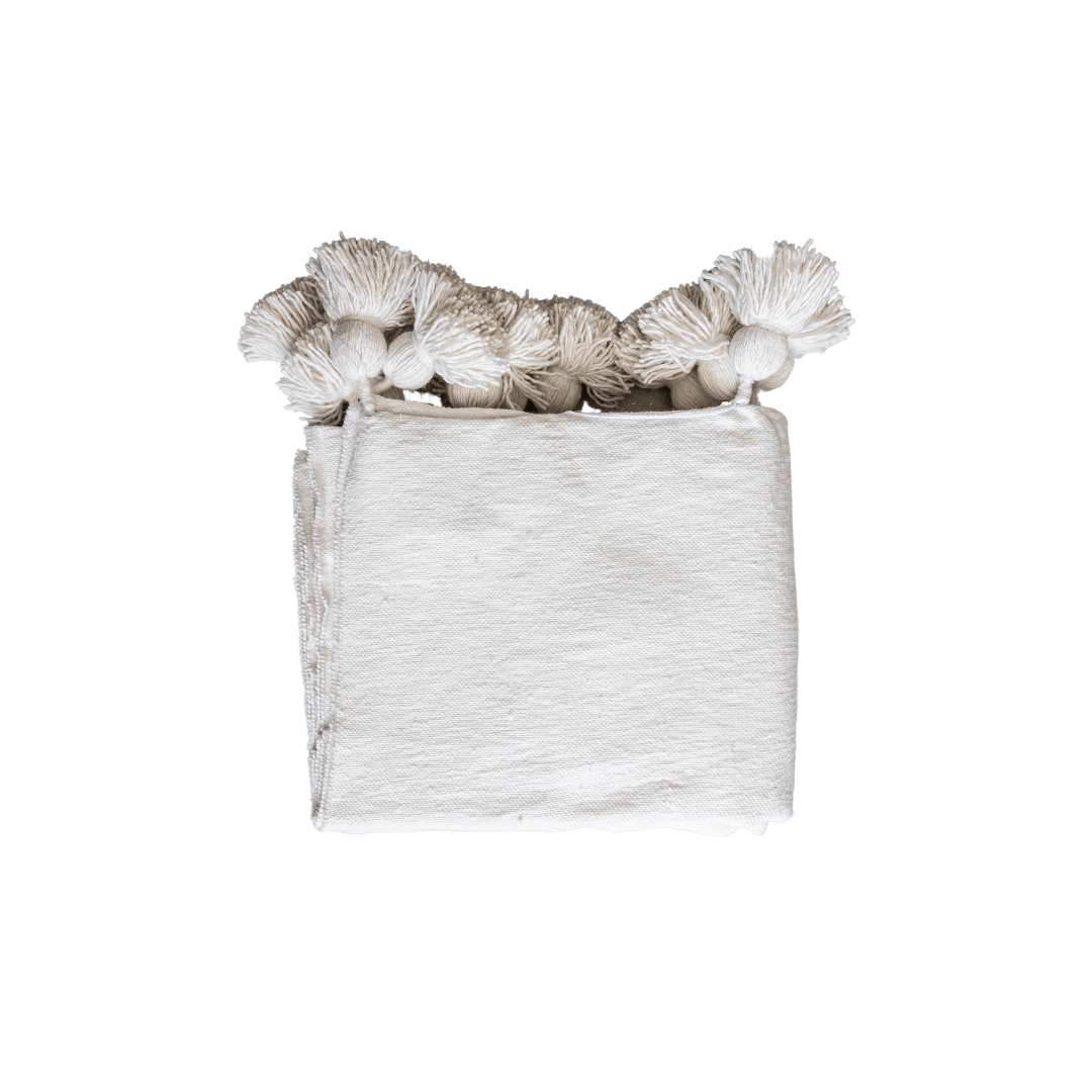 Couverture PomPom | Blanche