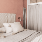 Fronce de coussin PomPom | Sable | 50x50cm