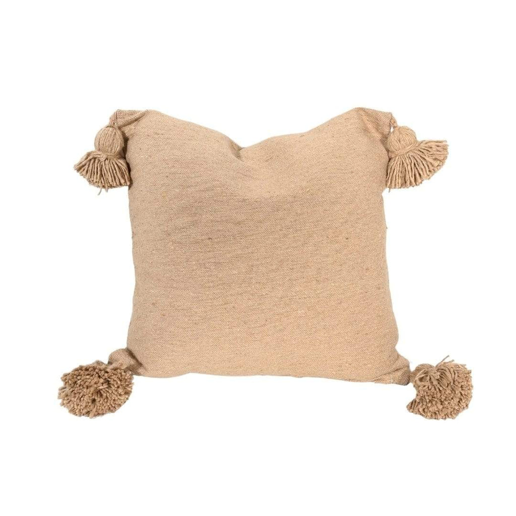 Fronce de coussin PomPom | Sable | 60x60cm