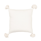 Fronce de coussin PomPom | Blanc 60x60cm