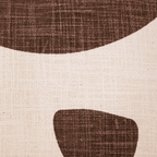 Fronce de coussin imprimée | Marron 40x40cm