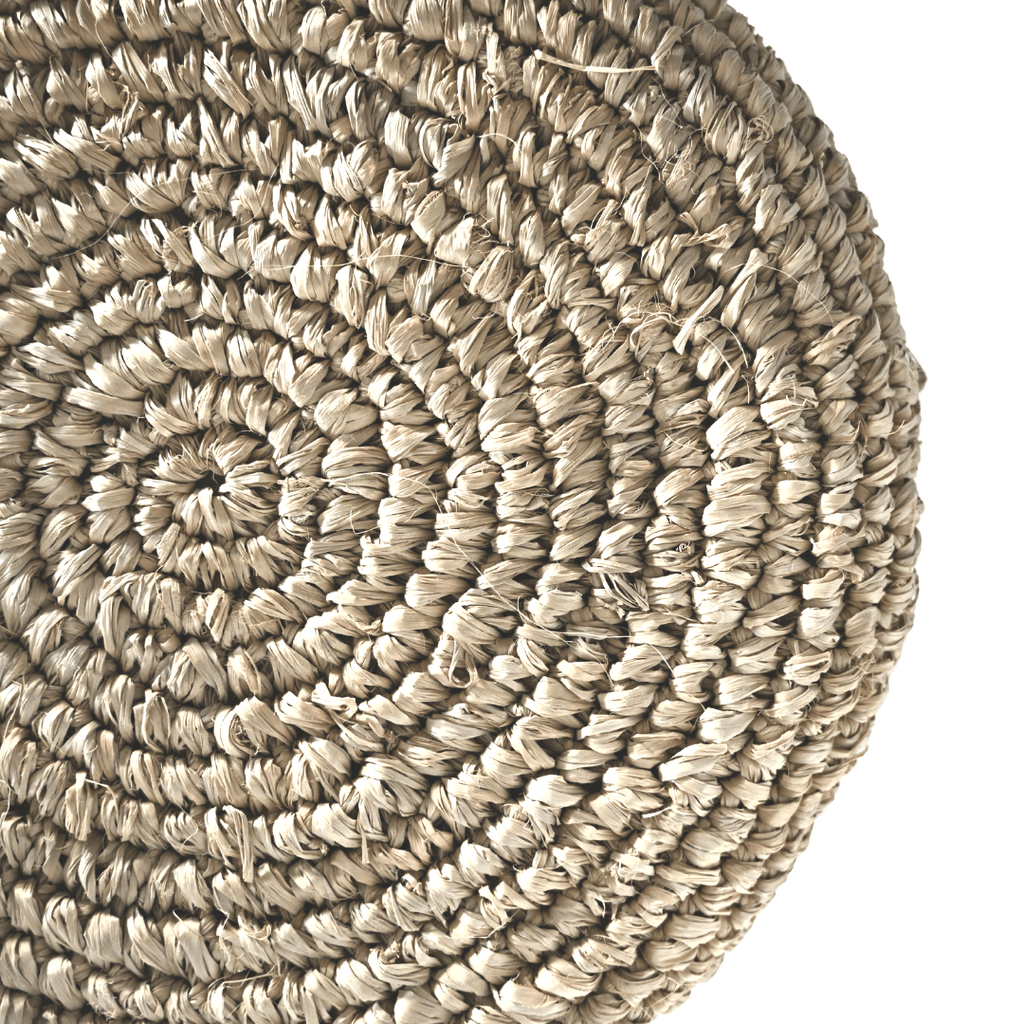 Tabouret de bar en raffia