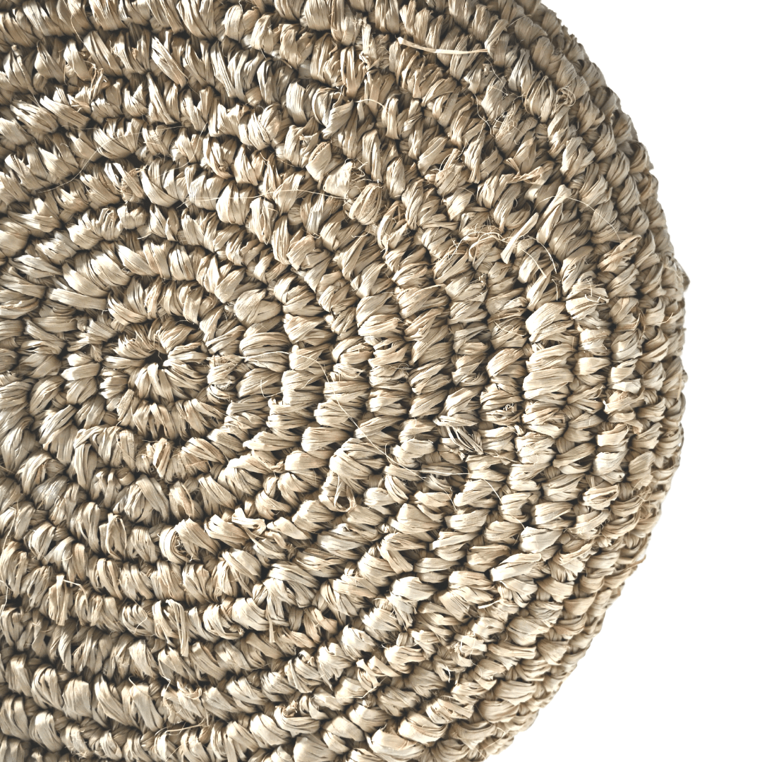 Tabouret de bar en raffia