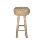Tabouret de bar en raffia