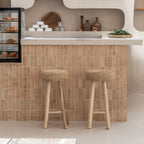 Tabouret de bar en raffia