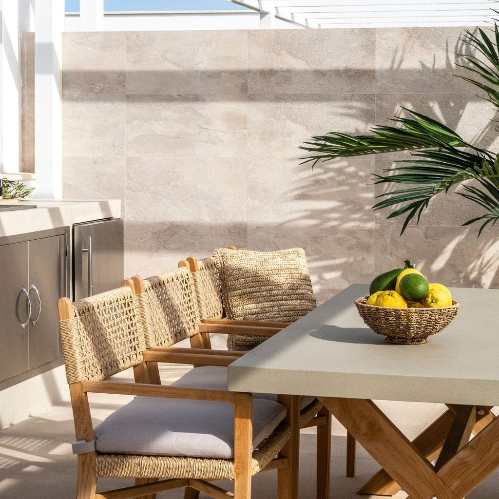 Fronce de coussin en raffia | 45x45cm