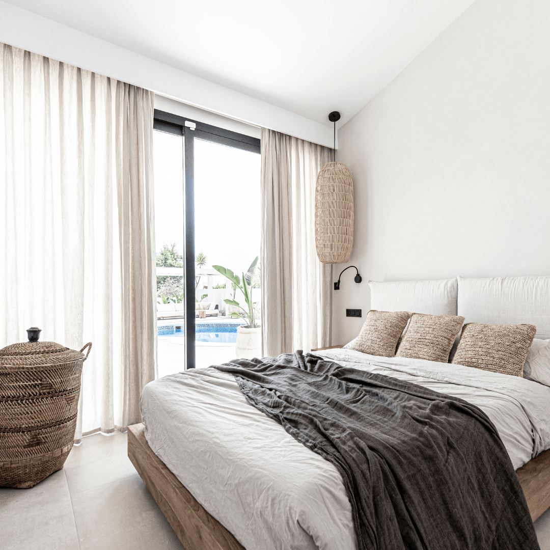 Fronce de coussin en raffia | 45x45cm