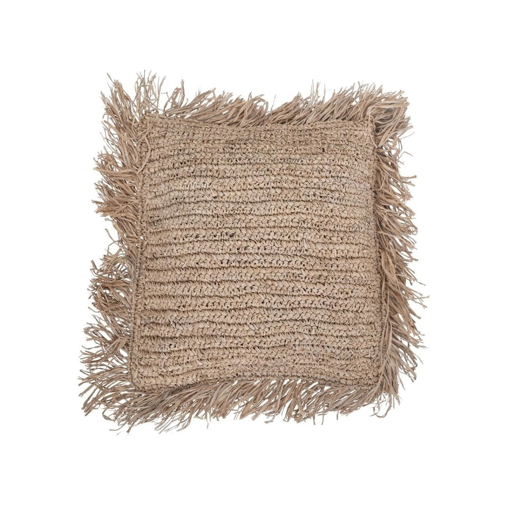Fronce de Raffia pour Taie d'Oreiller | Frange | 45x45cm