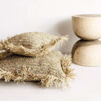 Fronçon de housse de coussin en raffia | 60x60cm