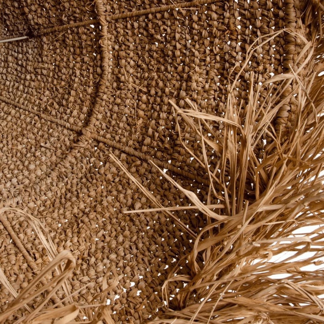 Lampe suspendue en raffia | 50x50cm