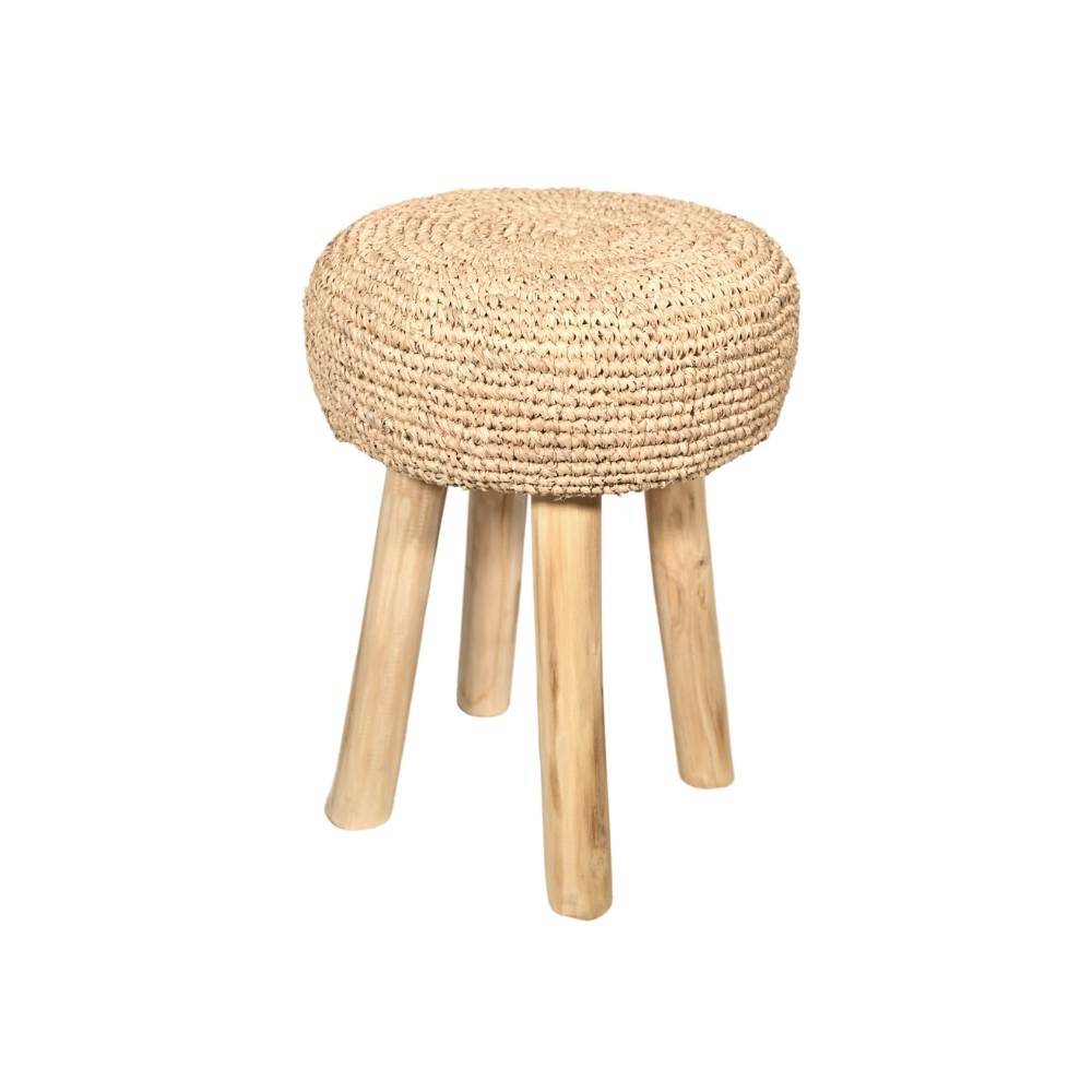 Tabouret en Raffia | Naturel