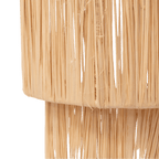 Lampe murale en raffia | 25x15x35cm