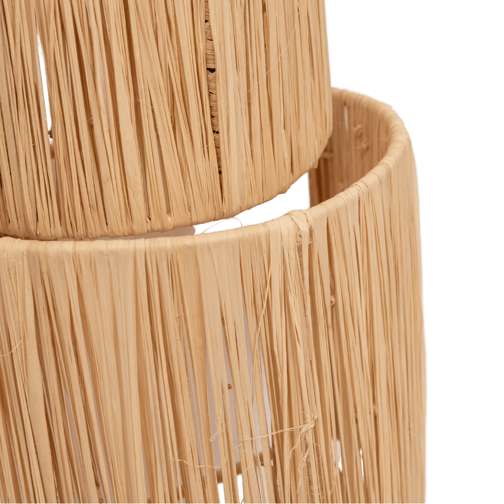 Lampe murale en raffia | 25x15x52cm