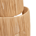 Lampe murale en raffia | 25x15x52cm