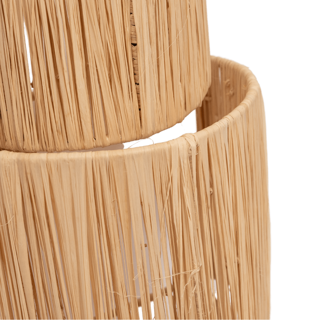 Lampe murale en raffia | 25x15x52cm