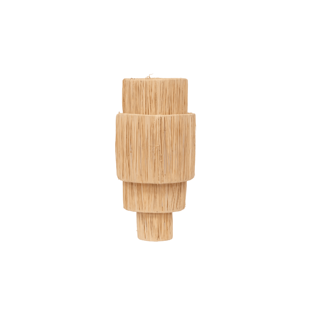Lampe murale en raffia | 25x15x52cm