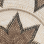 Panier décoratif en rotin | Motif octagramme | 60cm