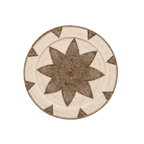 Panier décoratif en rotin | Motif octagramme | 80cm