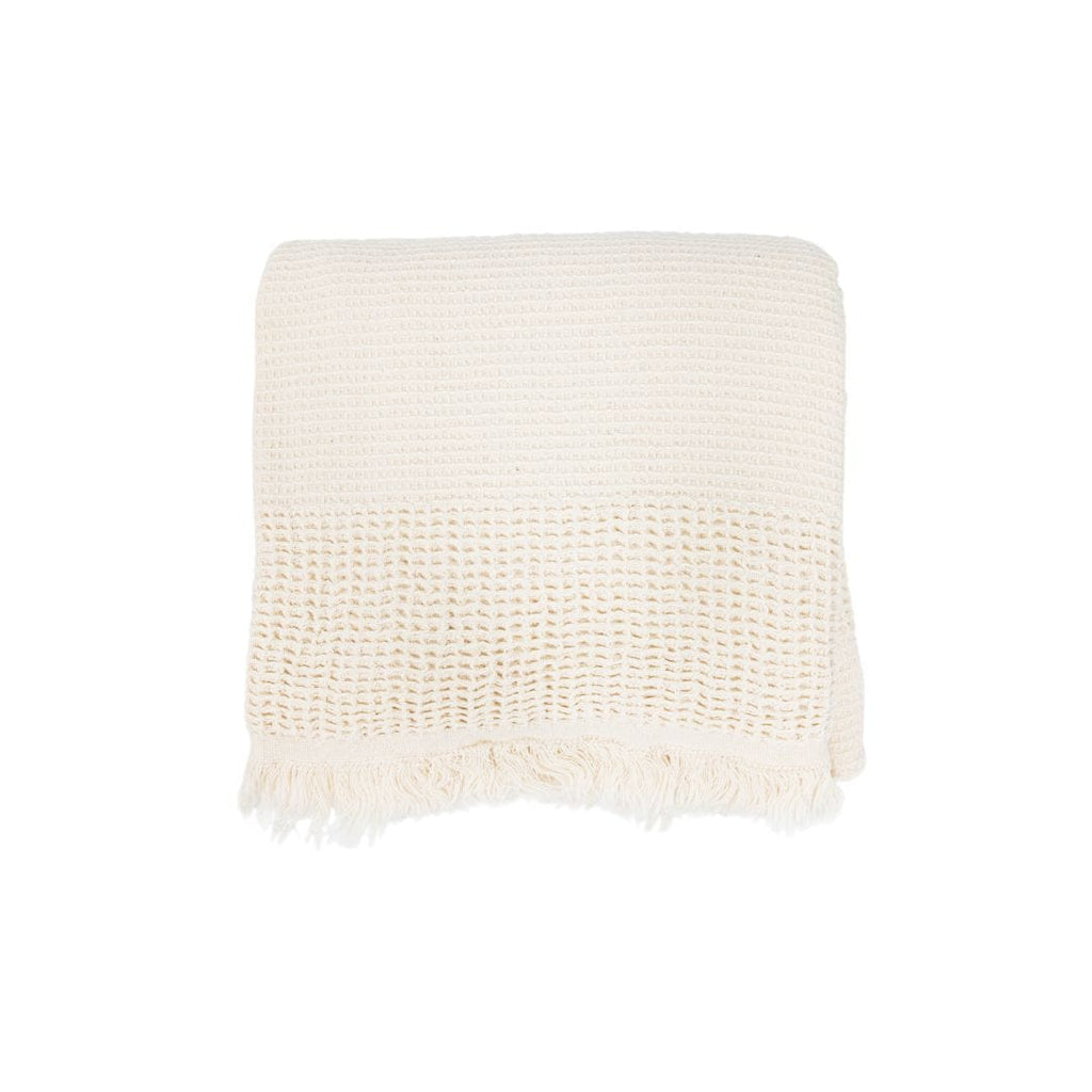 Serviette en coton recyclé | Beige | 90x170cm