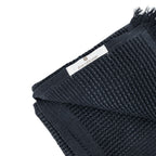 Serviette en coton recyclé | Noir lavé à la pierre | 80x180 cm